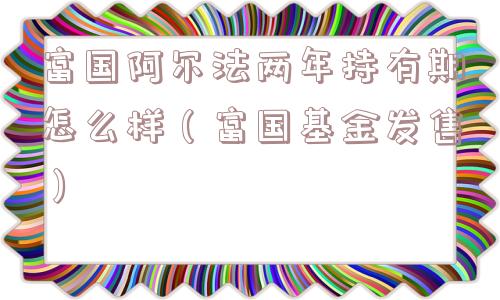 富国阿尔法两年持有期怎么样（富国基金发售）