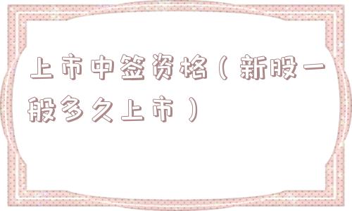 上市中签资格（新股一般多久上市）