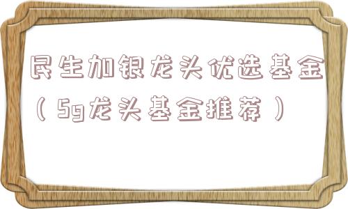 民生加银龙头优选基金（5g龙头基金推荐）
