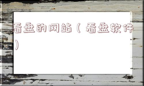 看盘的网站（看盘软件）