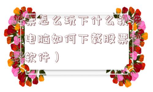 股票怎么玩下什么软件（电脑如何下载股票雪球软件）