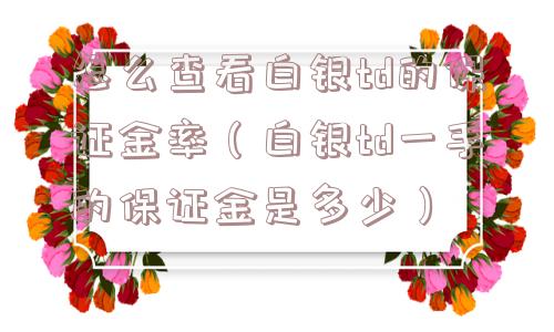 怎么查看白银td的保证金率（白银td一手的保证金是多少）