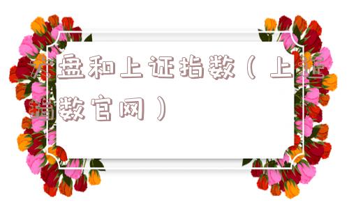 大盘和上证指数（上证指数官网）