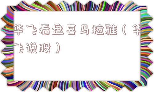 华飞看盘喜马拉雅（华飞说股）