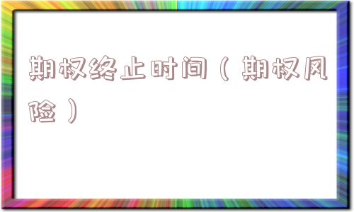 期权终止时间（期权风险）
