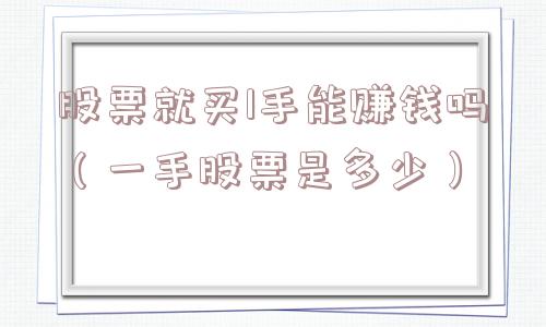 股票就买1手能赚钱吗（一手股票是多少）