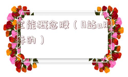 宝能概念股（B站a股标的）