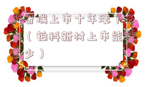 海普瑞上市十年涨了多少（铂科新材上市能涨多少）